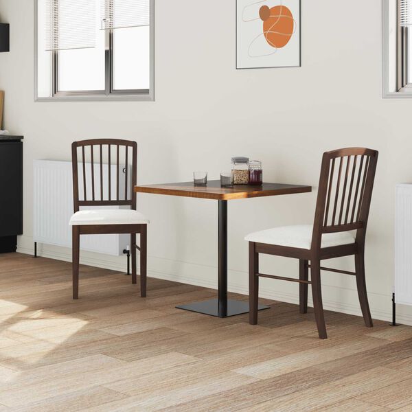 vidaXL Ruokatuolit 2 pcs Vaaleanruskea 50 x 52,5 x 91 cm