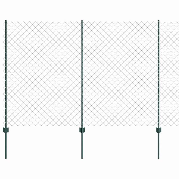 vidaXL Aita ja Tuki Vihre&auml; 1,5 x 25 m Ter&auml;s