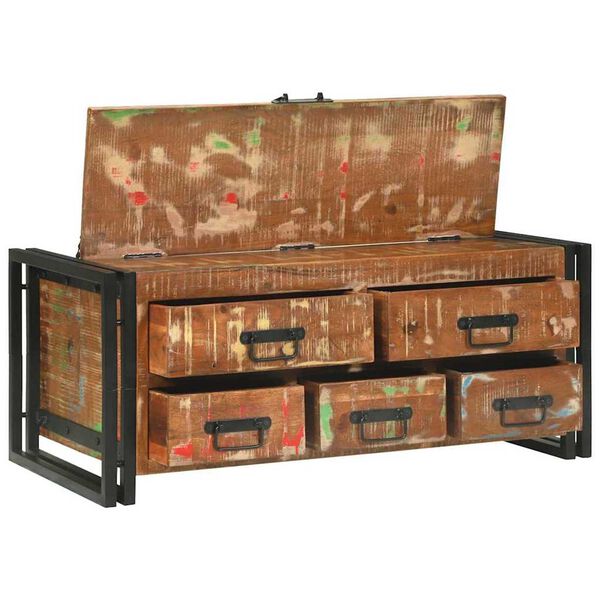 vidaXL Sohvapöytä Monivärinen Kierrätetty massiivinen puu