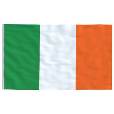 vidaXL Irlannin lippu ja tanko alumiini 6,2 m