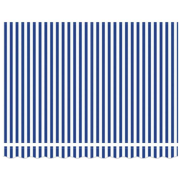 vidaXL Vetoutuva markiisi Sininen ja valkoinen 300 x 250 cm