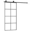 vidaXL Liukuovi asennustarvikkeilla 90x205 cm ESG lasi ja alumiini
