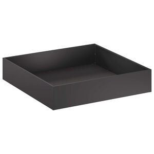 vidaXL Puutarha ruukku Musta 100 x 100 x 20 cm Kylm&auml;valssattu ter&auml;s