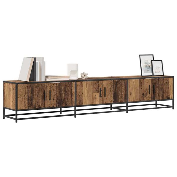 vidaXL TV-yksik&ouml;t 2 pcs Vanha Puu 210 x 35 x 41 cm Tekninen puu