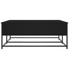 vidaXL Sohvapöytä musta 100x99x40 cm tekninen puu