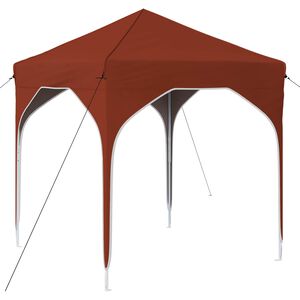 vidaXL Pop-up Juhlateltta 194 x 194 x 245 cm Terrakotta