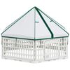 vidaXL 6-paneelinen koiran leikkitarha 122 x 106,5 x 82 cm Muovi