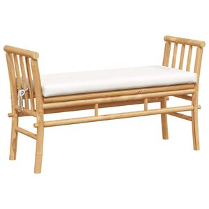 vidaXL Puutarhapenkki 2 -Seater 110 x 38 x 65 cm Bambu Ruskea
