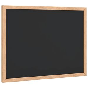 vidaXL Liitutaulu massiivim&auml;ntypuukehyksell&auml;, musta 40x30 cm