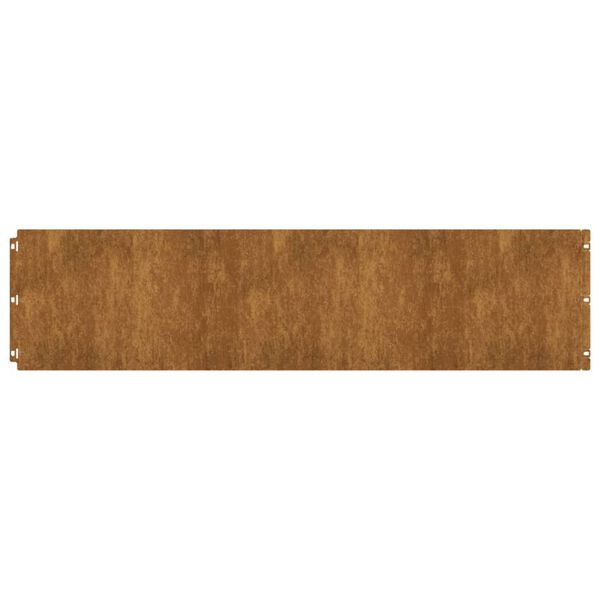 vidaXL Nurmikonreunukset 10 kpl 25x103 cm joustava Corten-teräs