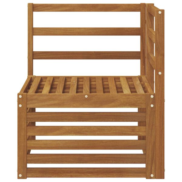 vidaXL Ulkona kulmasohva Tihe&auml; akasiapuu Luonnollinen 63 x 63 x 73 cm