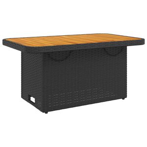 vidaXL Puutarhap&ouml;yt&auml; musta 90x55x71 cm polyrottinki ja akasiapuu