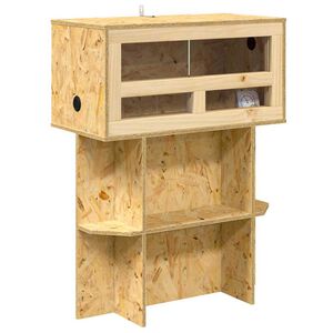 vidaXL Terrarium Ruskea 60 x 30 x 80 cm OSB