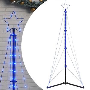 vidaXL LED joulukuusi 363 sinist&auml; LED-valoa 182 cm