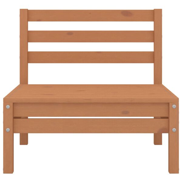 vidaXL 3-osainen Puutarhasohvasarja hunajanruskea t&auml;ysi m&auml;nty