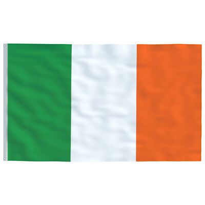 vidaXL Irlannin lippu ja tanko alumiini 4 m