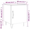 vidaXL Yöpöydät 2 kpl musta 40x40x50 cm tekninen puu