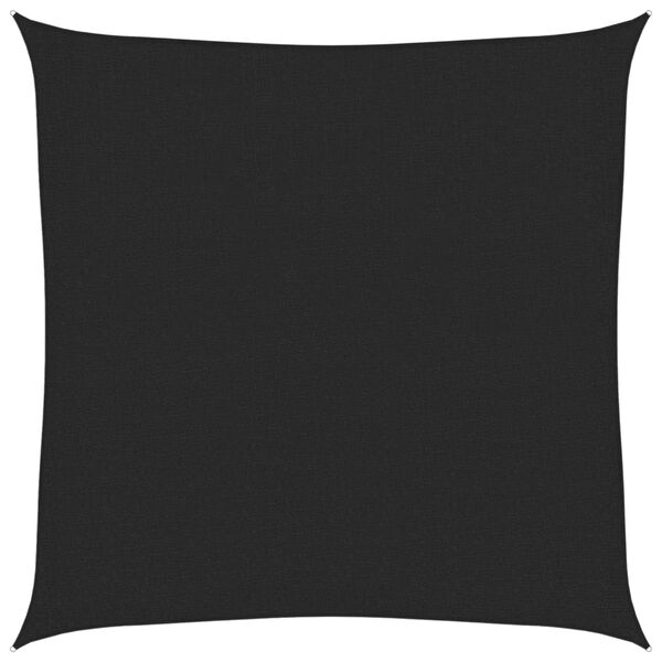 vidaXL Aurinkopurje 160 g/m² musta 3x3 m HDPE