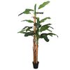 vidaXL Tekokasvi banaanipuu 18 lehte&auml; 150 cm vihre&auml;