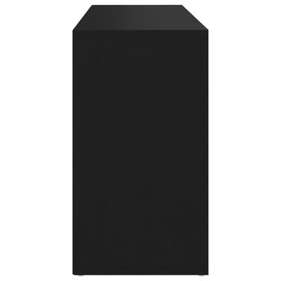 vidaXL Kenkien säilytyspenkki musta 103x30x54,5 cm lastulevy