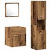 vidaXL Kylpyhuonekalustesetti 4 kpl Vanha Puu 41 x 38,5 x 46 cm