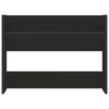 vidaXL Sein&auml;kenk&auml;kaappi musta 80x18x60 cm teknisest&auml; puusta