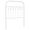 vidaXL Metallinen vaihtop&auml;&auml;ty valkoinen 75 cm