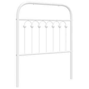 vidaXL Metallinen vaihtop&auml;&auml;ty valkoinen 75 cm