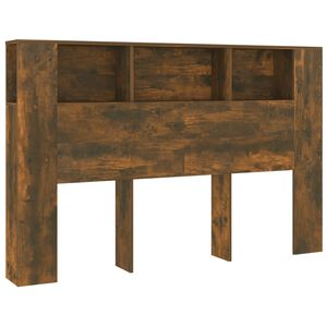 vidaXL S&auml;ngynp&auml;&auml;ty s&auml;ilytystilalla savutammi 160x18,5x104,5 cm