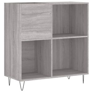 vidaXL LP-levyjen s&auml;ilytyskaappi harmaa Sonoma 84,5x38x89 cm puu