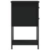 vidaXL Yöpöydät 2 kpl musta 32x42x70 cm tekninen puu