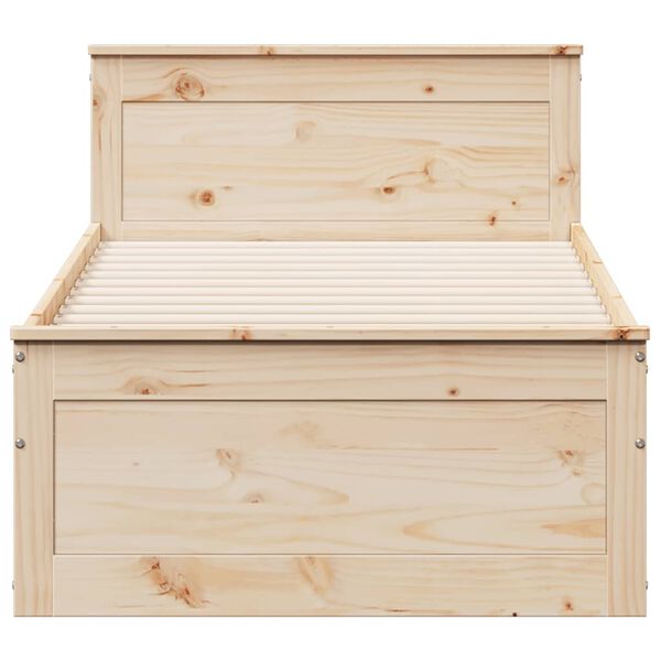 vidaXL S&auml;ngynrunko ilman patjaa p&auml;&auml;tylevyll&auml; 100x200 cm t&auml;ysi m&auml;nty