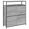 vidaXL Kenk&auml;kaappi 4 k&auml;&auml;nt&ouml;laatikolla harmaa Sonoma 100x34x112 cm