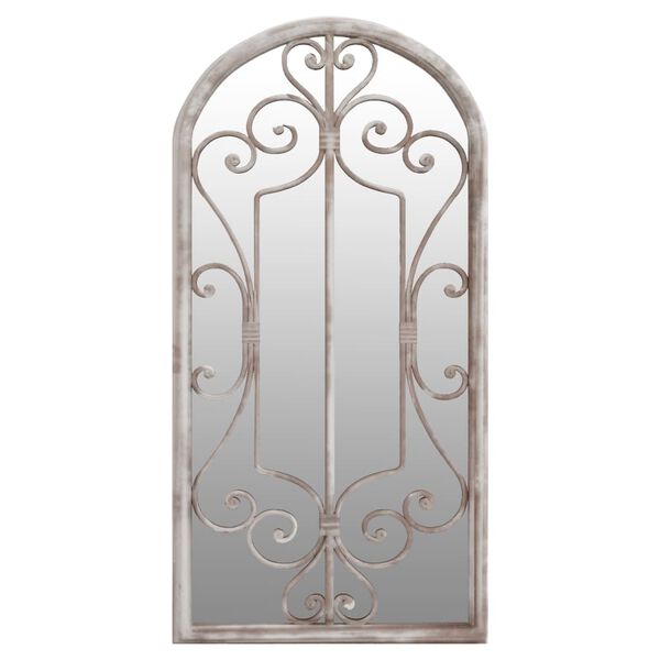 vidaXL Puutarhapeili hiekka 70x30 cm rauta ulkokäyttöön