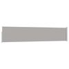 vidaXL Sis&auml;&auml;nvedett&auml;v&auml; terassin sivumarkiisi 100x500 cm harmaa