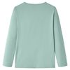 Lasten pitk&auml;hihainen T-paita keskis&auml;vyinen minttu 104