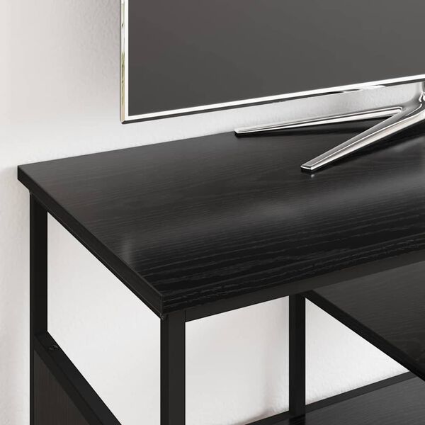 vidaXL TV-kaappi Musta tammi. 100 x 35 x 45 cm