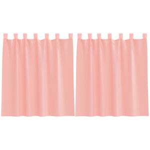 vidaXL Voileeverhot tangotaskuilla 2 kpl pinkki