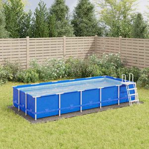 vidaXL Uima-altaan aluskangas harmaa 550x280 cmpolyesteri geotekstiili