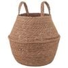 vidaXL Kasviruukku kahvoilla Luonnollinen &Oslash; 22 x 20 cm 100% Merihein&auml;
