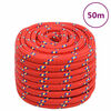 vidaXL Venek&ouml;ysi punainen 20 mm 50 m polypropeeni