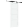 vidaXL Liukuovi ORKDAL 78 x 211 cm Tekninen puu Valkoinen ja musta
