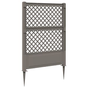 vidaXL Trellis piikill&auml; PP Harmaa
