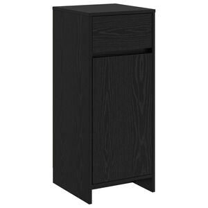 vidaXL Kylpyhuonekaappi Musta tammi 35 x 36,5 x 85 cm Tekninen puu