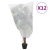 vidaXL Kasvien fleecepeite kiristysnaruilla 12 kpl 70 g/m&sup2; 0,8x1 m