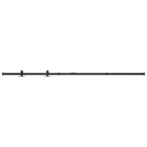 vidaXL Kaapin liukuoven asennussarja mini hiiliter&auml;s 183 cm