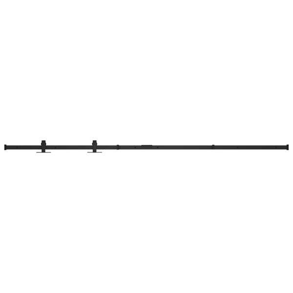 vidaXL Kaapin liukuoven asennussarja mini hiiliter&auml;s 183 cm