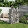 vidaXL Gabion Kohotettu Peti Hopea 90 x 50 x 150 cm Galvanoitu ter&auml;s