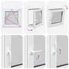 Kellari-ikkuna RISOR Valkoinen 60 x 60 cm PVC ja lasi