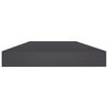 vidaXL Kirjahyllytasot 4 kpl harmaa 40x10x1,5 cm lastulevy